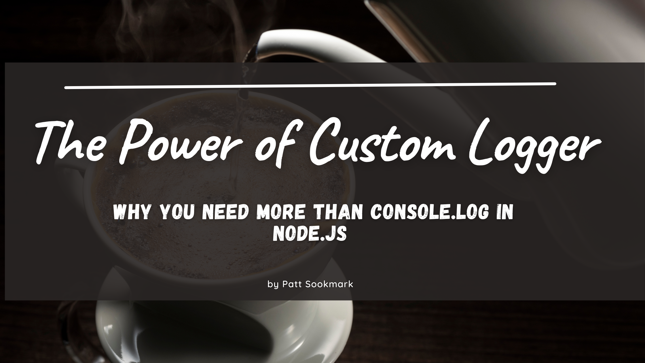The Power of Logging: Why You Need More Than console.log in Node.js